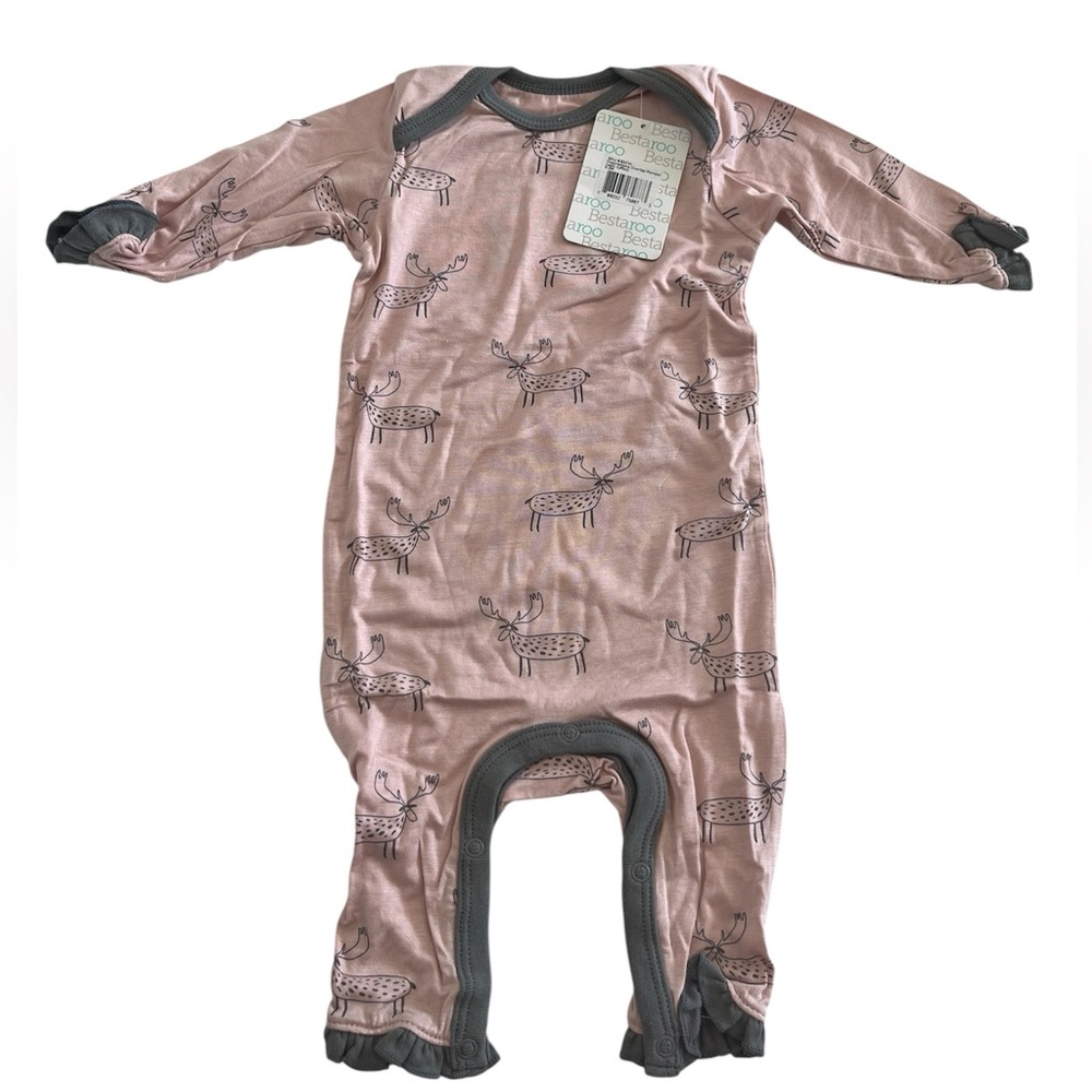 NWT bestaroo Pink Deer Print Kids One Piece